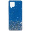 Topt Brilliant skaidrus dėklas skirtas Samsung Galaxy A42 5G mėlynos spalvos