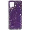 Topt Brilliant skaidrus dėklas skirtas Samsung Galaxy A42 5G violetinės spalvos