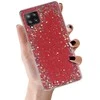 Topt Brilliant skaidrus dėklas skirtas Samsung Galaxy A42 5G raudonos spalvos