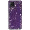 Topt Brilliant skaidrus dėklas skirtas Samsung Galaxy A42 5G violetinės spalvos