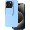 Dėklas Blue Mėlyna Camshield Soft skirtas Apple iPhone 15 Pro Light mėlynas