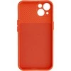 Topt Camshield Soft dėklas skirtas Apple iPhone 14 oranžinės spalvos