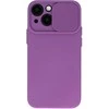 Topt Camshield Soft dėklas skirtas Apple iPhone 15 violetinės spalvos