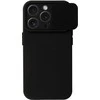 Topt Camshield Soft dėklas skirtas Apple iPhone 15 Pro juodos spalvos