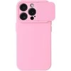 Topt Camshield Soft dėklas skirtas Apple iPhone 15 Pro Max Light rožinės spalvos