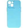 Topt Camshield Soft dėklas skirtas Apple iPhone 15 Plus Light mėlynos spalvos