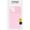 Topt Camshield Soft dėklas skirtas Apple iPhone 14 Pro Light rožinės spalvos