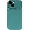 Topt Camshield Soft dėklas skirtas Apple iPhone 15 Dark žalias