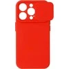 Topt Camshield Soft dėklas skirtas Apple iPhone 15 Pro Max Raudona