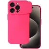 Topt Camshield Soft dėklas skirtas Apple iPhone 15 Pro Max rožinės spalvos
