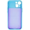 Topt Camshield Soft dėklas skirtas Apple iPhone 14 Pro Max Light mėlynos spalvos
