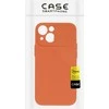 Topt Camshield Soft dėklas skirtas Apple iPhone 14 Plus oranžinės spalvos
