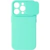 Topt Camshield Soft dėklas skirtas Apple iPhone 15 Pro Max mėtų spalvos