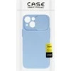 Topt Camshield Soft dėklas skirtas Apple iPhone 15 Plus Light violetinės spalvos