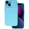 Topt Camshield Soft dėklas skirtas Apple iPhone 15 Plus Light mėlynos spalvos