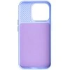 Topt Camshield Soft dėklas skirtas Apple iPhone 15 Pro Max Light violetinės spalvos