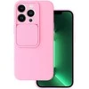 Topt Camshield Soft dėklas skirtas Apple iPhone 13 Pro Light rožinės spalvos
