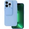 Topt Camshield Soft dėklas skirtas Apple iPhone 13 Pro Light mėlynos spalvos