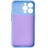 Topt Camshield Soft dėklas skirtas Apple iPhone 13 Pro Light mėlynos spalvos