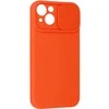 Topt Camshield Soft dėklas skirtas Apple iPhone 14 oranžinės spalvos