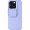 Topt Camshield Soft dėklas skirtas Apple iPhone 15 Pro Light violetinės spalvos