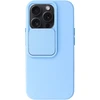 Dėklas Blue Mėlyna Camshield Soft skirtas Apple iPhone 15 Pro Light mėlynas