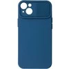 Topt Camshield Soft dėklas skirtas Apple iPhone 14 Plus mėlynos spalvos