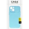 Topt Camshield Soft dėklas skirtas Apple iPhone 15 Plus Light mėlynos spalvos