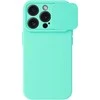 Topt Camshield Soft dėklas skirtas Apple iPhone 15 Pro mėtų spalvos
