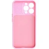 Topt Camshield Soft dėklas skirtas Apple iPhone 13 Pro Light rožinės spalvos