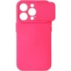 Topt Camshield Soft dėklas skirtas Apple iPhone 15 Pro Max rožinės spalvos