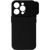 Topt Camshield Soft dėklas skirtas Apple iPhone 15 Pro juodos spalvos