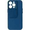 Topt Camshield Soft dėklas skirtas Apple iPhone 13 Pro Max mėlynos spalvos
