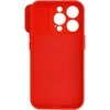 Topt Camshield Soft dėklas skirtas Apple iPhone 15 Pro Max Raudona