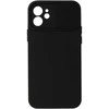 Dėklas Topt Camshield Soft skirtas Apple iPhone 12 juodos spalvos