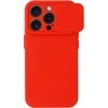 Topt Camshield Soft dėklas skirtas Apple iPhone 15 Pro Raudona