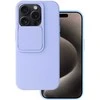Topt Camshield Soft dėklas skirtas Apple iPhone 15 Pro Light violetinės spalvos