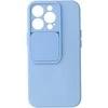 Topt Camshield Soft dėklas skirtas Apple iPhone 13 Pro Light mėlynos spalvos