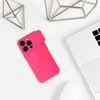 Fusion Accessories Topt Camshield Soft dėklas skirtas Apple iPhone 15 Pro Max rožinės spalvos