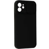 Dėklas Topt Camshield Soft skirtas Apple iPhone 12 juodos spalvos
