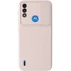 Topt Camshield Soft dėklas skirtas Motorola Moto E7 Power/E7i Power rusvai gelsvas