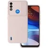 Topt Camshield Soft dėklas skirtas Motorola Moto E7 Power/E7i Power rusvai gelsvas