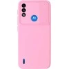 Topt Camshield Soft dėklas skirtas Motorola Moto E7 Power/E7i Power Light rožinės spalvos