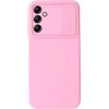 Topt Camshield Soft dėklas skirtas Samsung Galaxy A14 4G/5G Light rožinės spalvos