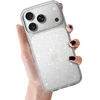 Oem Crystal Glitter dėklas skirtas Apple iPhone 17 Pro Sidabrinis