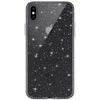 Topt Crystal Glitter dėklas skirtas Apple iPhone X/XS (5,8″) sidabro spalvos