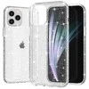 Topt Crystal Glitter dėklas skirtas Apple iPhone 12 Pro Max sidabro spalvos