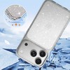 Crystal Glitter dėklas skirtas Apple iPhone 17 Pro Sidabrinis