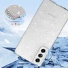 Topt Crystal Glitter dėklas skirtas Samsung Galaxy S21 FE sidabro spalvos