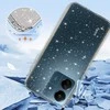 Topt Crystal Glitter dėklas skirtas Xiaomi Redmi 13C sidabro spalvos